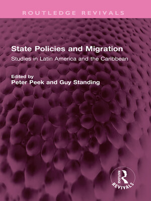 cover image of State Policies and Migration